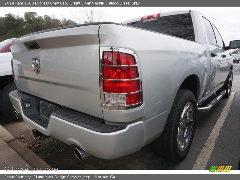 Bright Silver Metallic / Black/Diesel Gray 2014 Ram 1500 Express Crew Cab