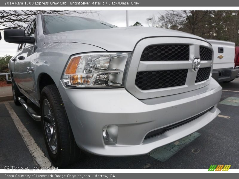 Bright Silver Metallic / Black/Diesel Gray 2014 Ram 1500 Express Crew Cab