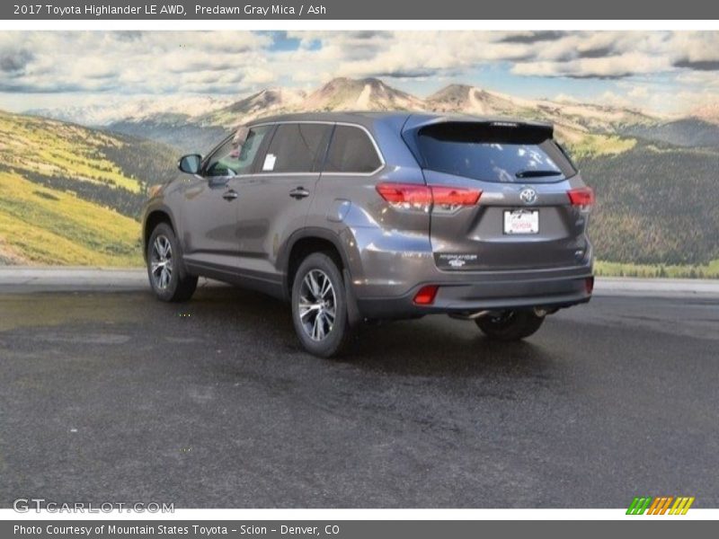 Predawn Gray Mica / Ash 2017 Toyota Highlander LE AWD