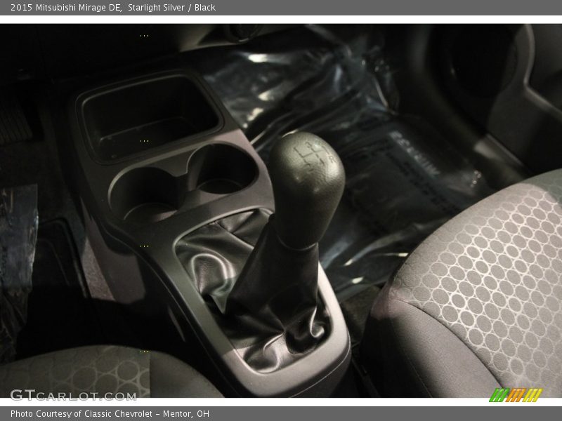 Starlight Silver / Black 2015 Mitsubishi Mirage DE