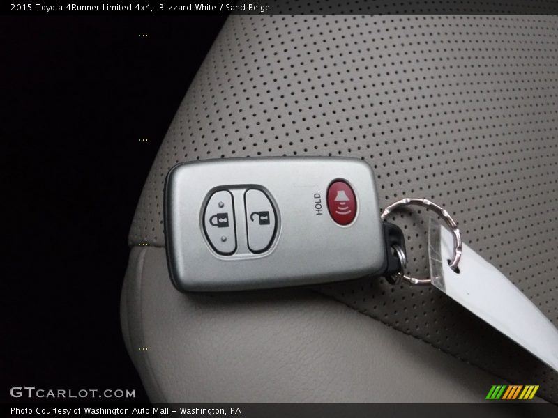 Blizzard White / Sand Beige 2015 Toyota 4Runner Limited 4x4