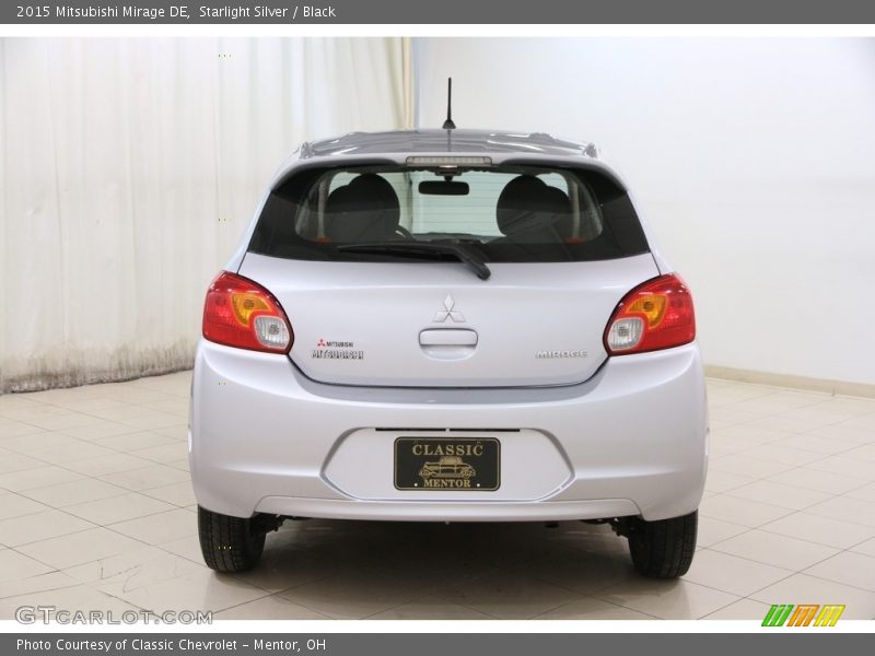 Starlight Silver / Black 2015 Mitsubishi Mirage DE
