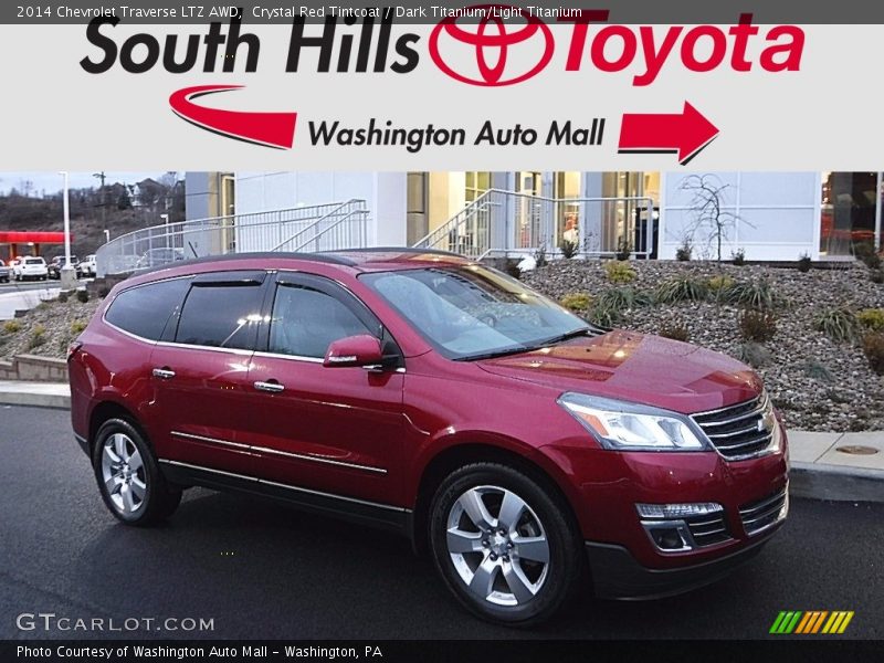 Crystal Red Tintcoat / Dark Titanium/Light Titanium 2014 Chevrolet Traverse LTZ AWD