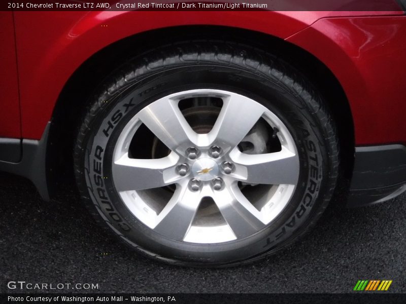 Crystal Red Tintcoat / Dark Titanium/Light Titanium 2014 Chevrolet Traverse LTZ AWD