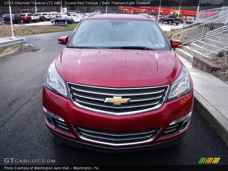 Crystal Red Tintcoat / Dark Titanium/Light Titanium 2014 Chevrolet Traverse LTZ AWD