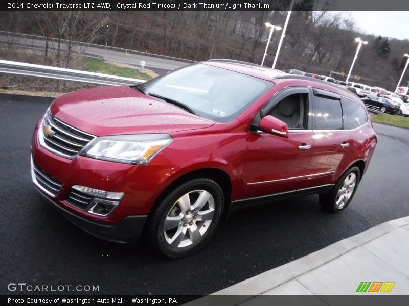 Crystal Red Tintcoat / Dark Titanium/Light Titanium 2014 Chevrolet Traverse LTZ AWD