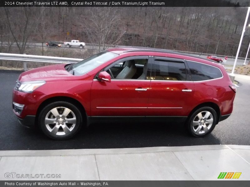 Crystal Red Tintcoat / Dark Titanium/Light Titanium 2014 Chevrolet Traverse LTZ AWD