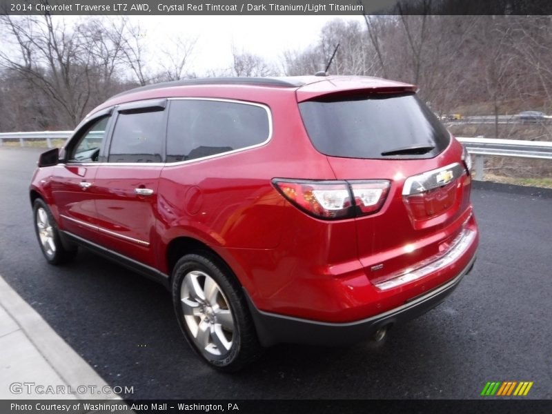 Crystal Red Tintcoat / Dark Titanium/Light Titanium 2014 Chevrolet Traverse LTZ AWD