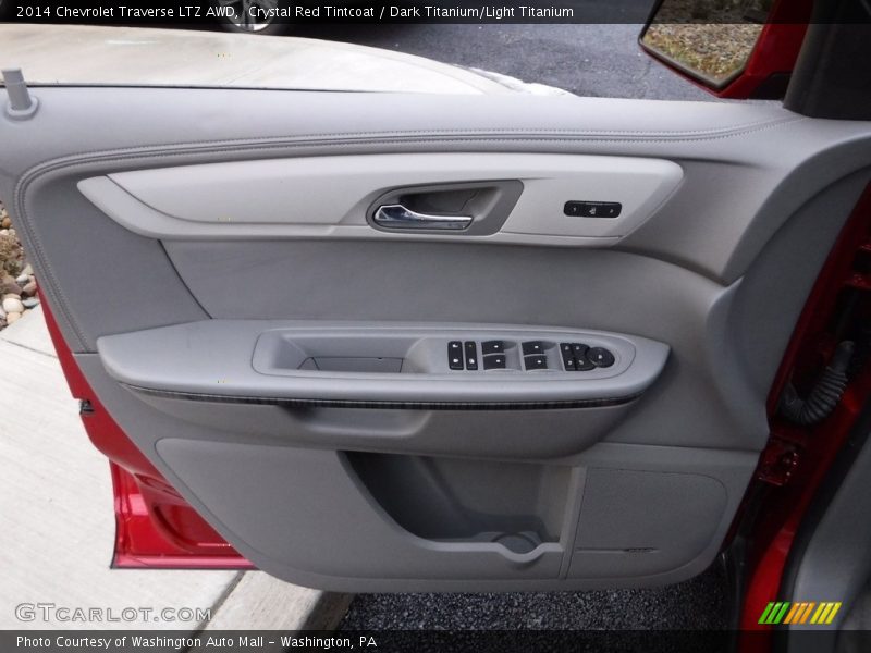 Crystal Red Tintcoat / Dark Titanium/Light Titanium 2014 Chevrolet Traverse LTZ AWD