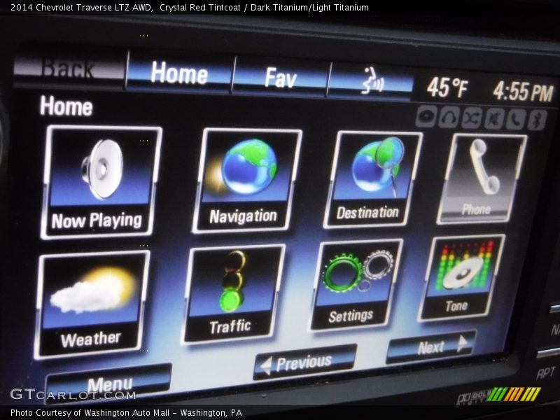 Crystal Red Tintcoat / Dark Titanium/Light Titanium 2014 Chevrolet Traverse LTZ AWD