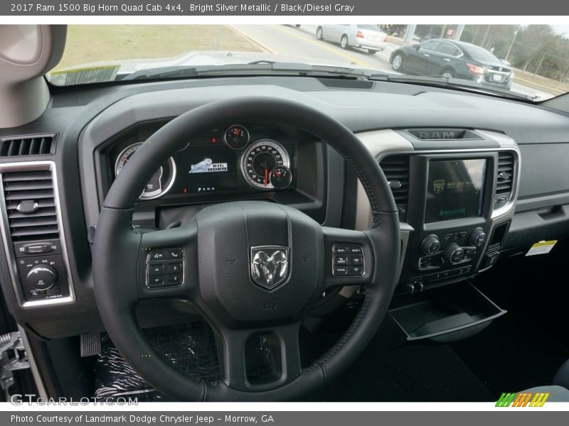 Dashboard of 2017 1500 Big Horn Quad Cab 4x4