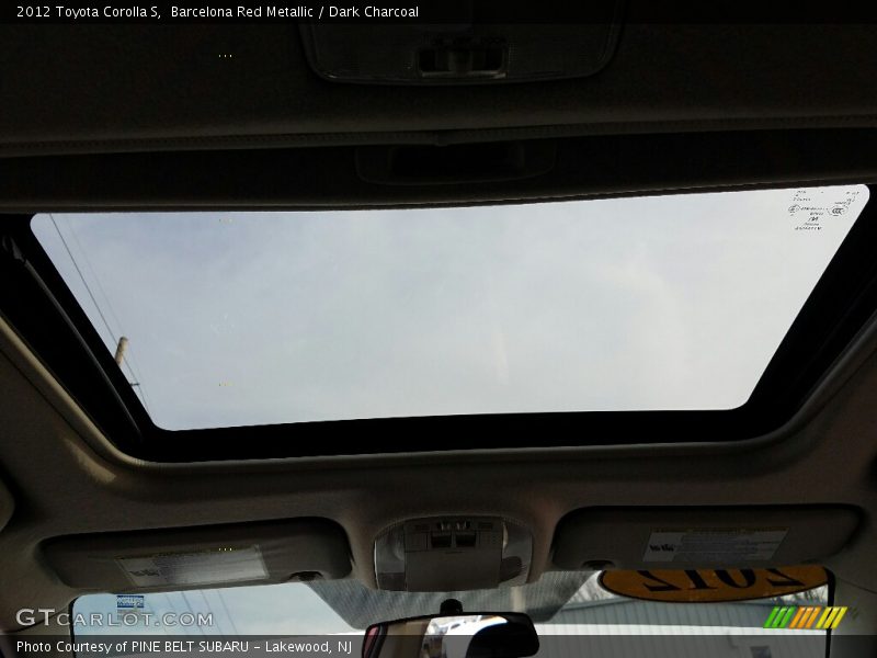 Barcelona Red Metallic / Dark Charcoal 2012 Toyota Corolla S