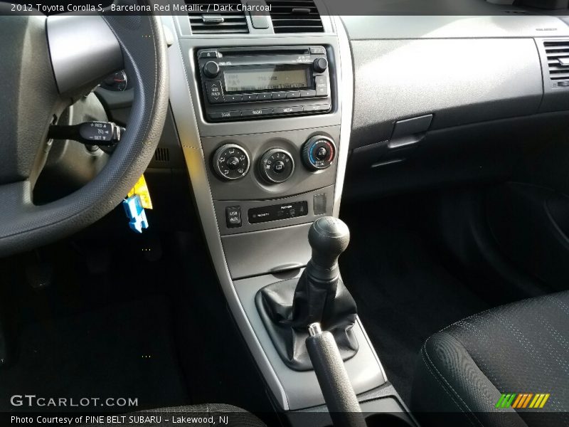 Barcelona Red Metallic / Dark Charcoal 2012 Toyota Corolla S