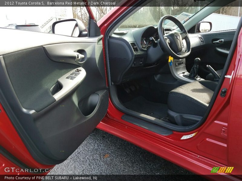 Barcelona Red Metallic / Dark Charcoal 2012 Toyota Corolla S
