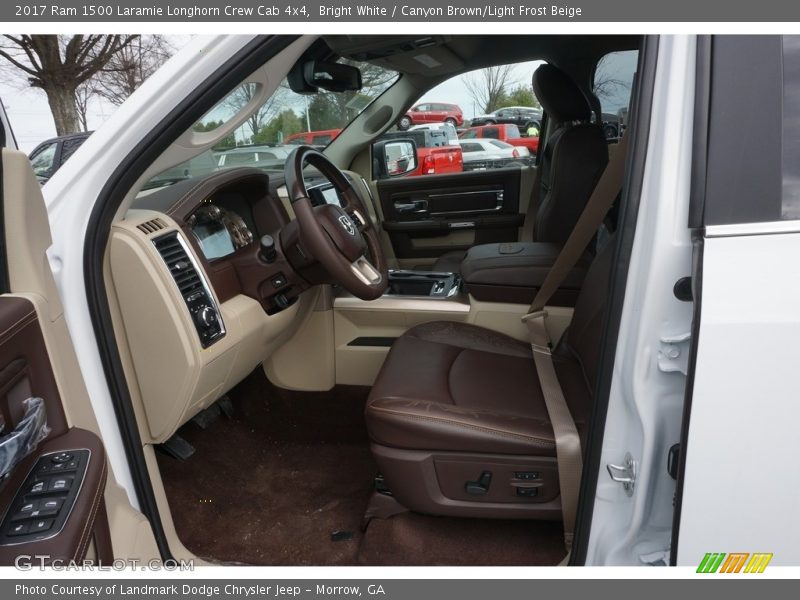  2017 1500 Laramie Longhorn Crew Cab 4x4 Canyon Brown/Light Frost Beige Interior