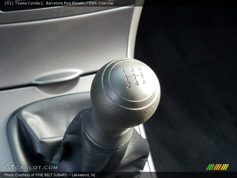 Barcelona Red Metallic / Dark Charcoal 2012 Toyota Corolla S