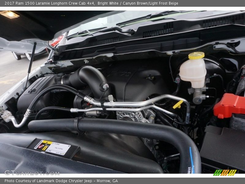 Bright White / Canyon Brown/Light Frost Beige 2017 Ram 1500 Laramie Longhorn Crew Cab 4x4