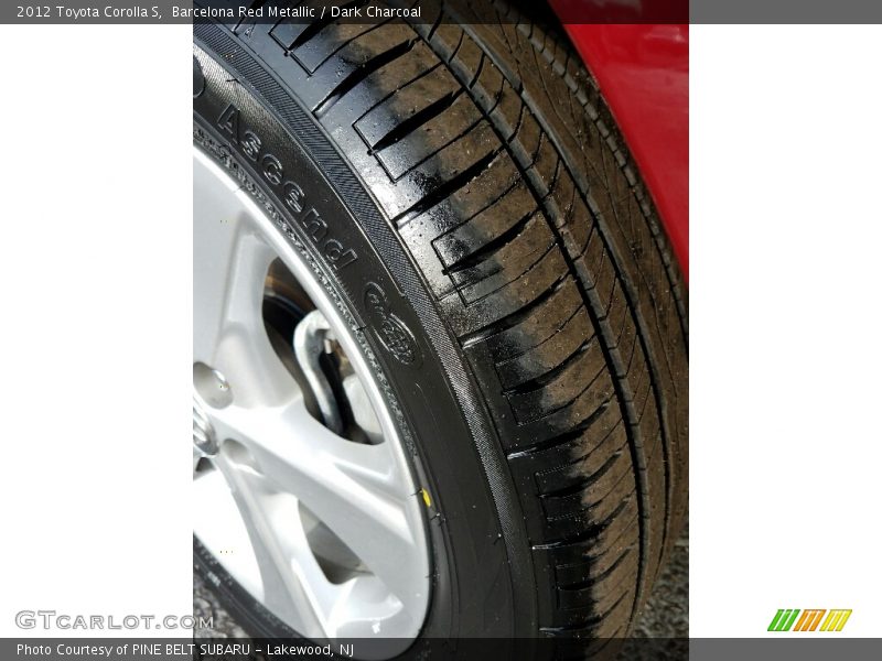 Barcelona Red Metallic / Dark Charcoal 2012 Toyota Corolla S