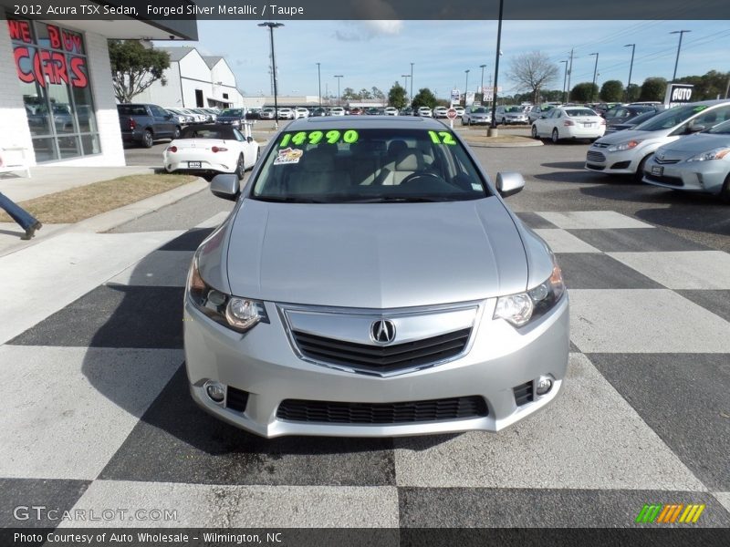 Forged Silver Metallic / Taupe 2012 Acura TSX Sedan