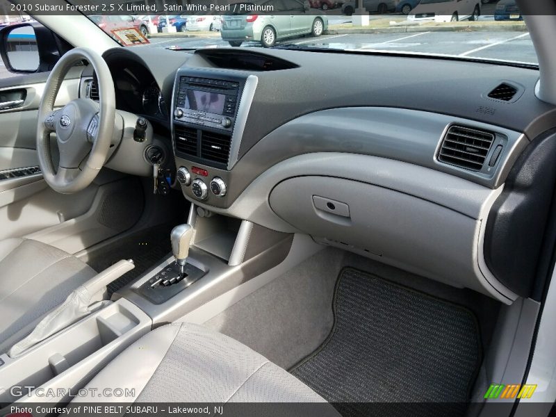 Satin White Pearl / Platinum 2010 Subaru Forester 2.5 X Limited