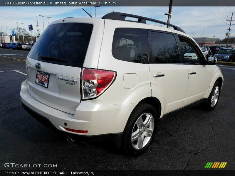 Satin White Pearl / Platinum 2010 Subaru Forester 2.5 X Limited