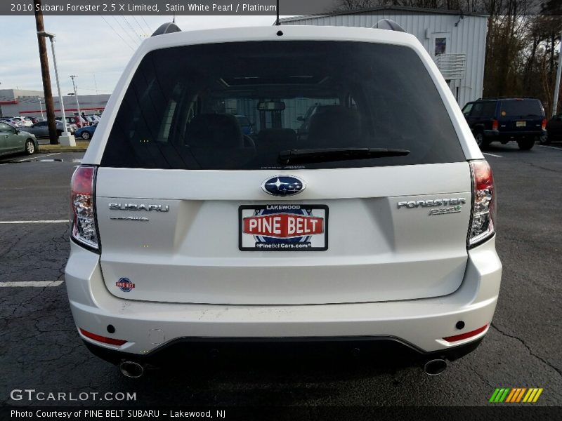 Satin White Pearl / Platinum 2010 Subaru Forester 2.5 X Limited