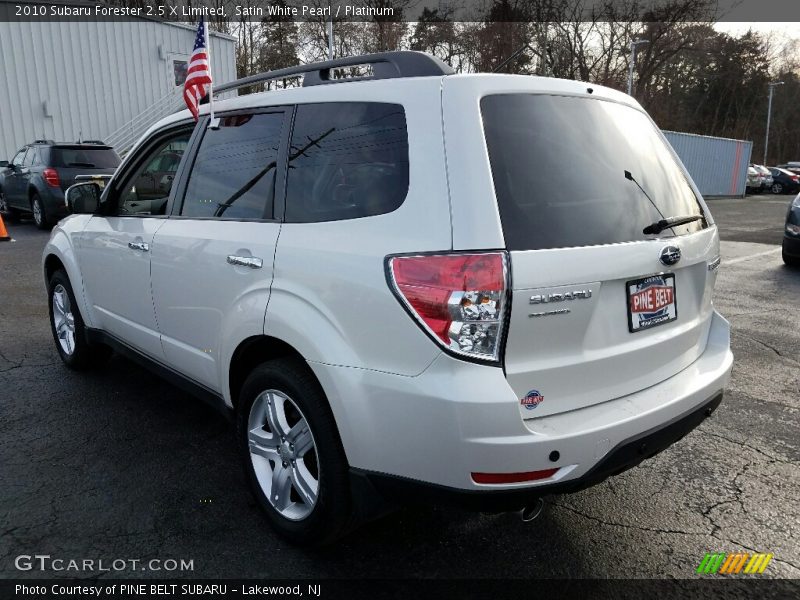 Satin White Pearl / Platinum 2010 Subaru Forester 2.5 X Limited