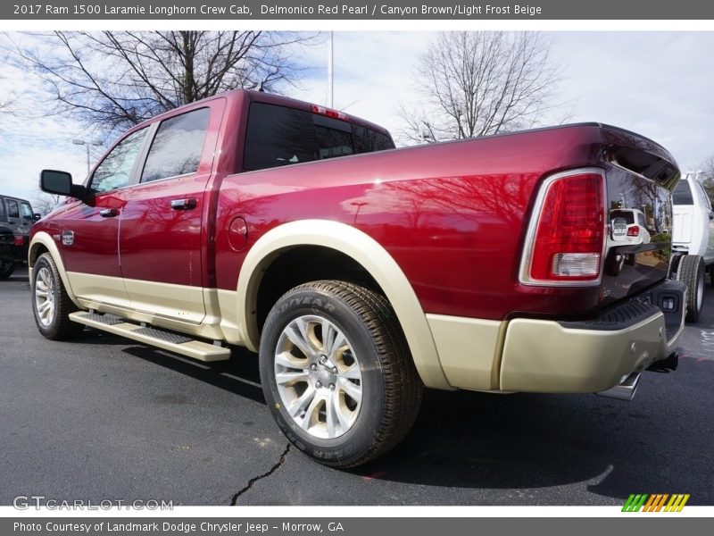 Delmonico Red Pearl / Canyon Brown/Light Frost Beige 2017 Ram 1500 Laramie Longhorn Crew Cab