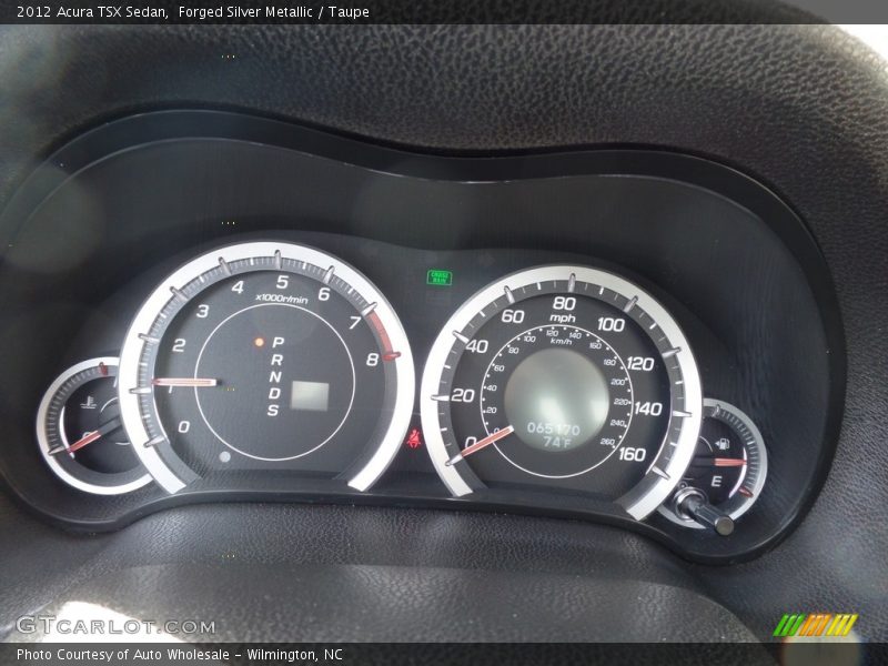 Forged Silver Metallic / Taupe 2012 Acura TSX Sedan