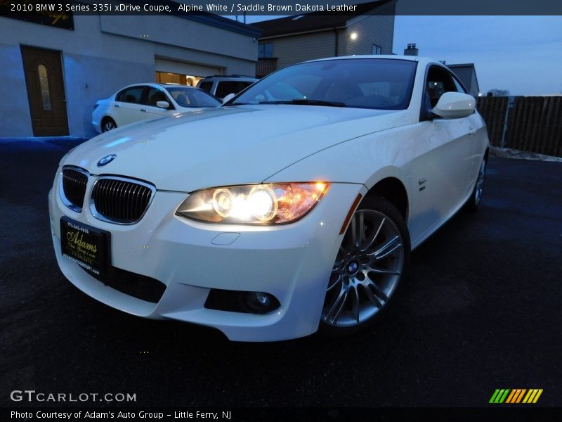 Alpine White / Saddle Brown Dakota Leather 2010 BMW 3 Series 335i xDrive Coupe