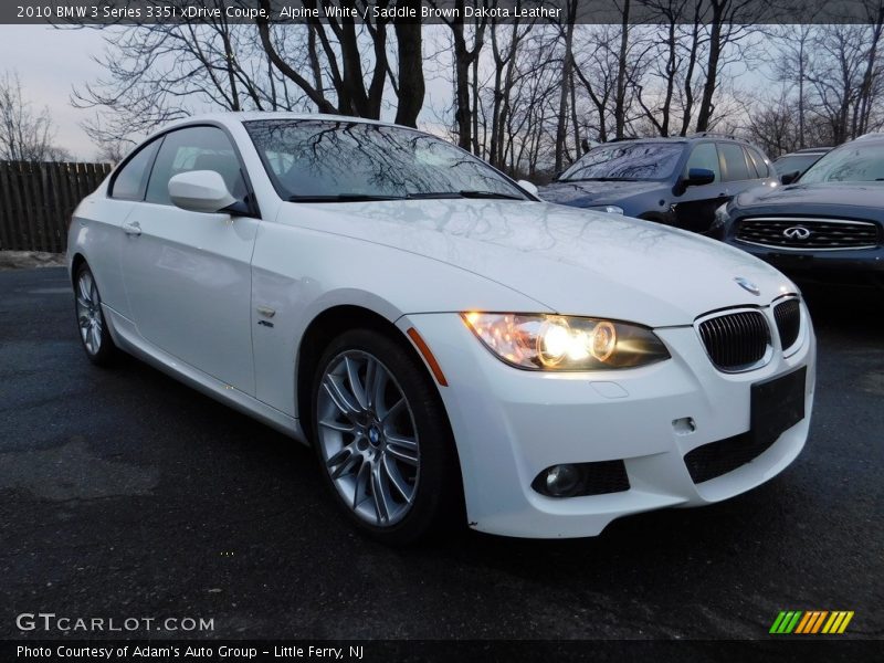 Alpine White / Saddle Brown Dakota Leather 2010 BMW 3 Series 335i xDrive Coupe