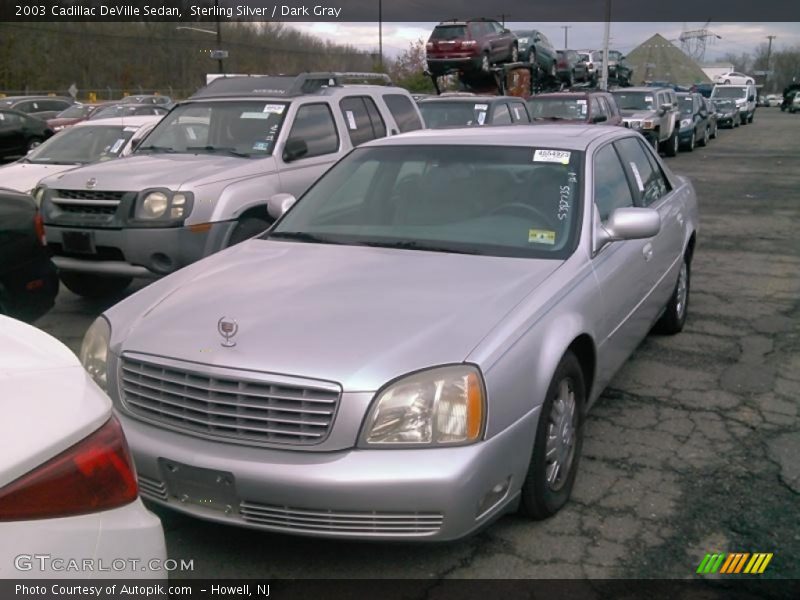 Sterling Silver / Dark Gray 2003 Cadillac DeVille Sedan