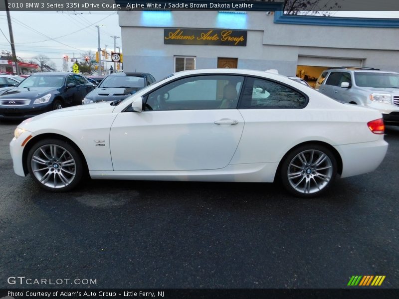 Alpine White / Saddle Brown Dakota Leather 2010 BMW 3 Series 335i xDrive Coupe