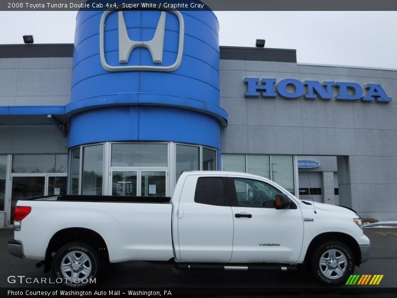 Super White / Graphite Gray 2008 Toyota Tundra Double Cab 4x4