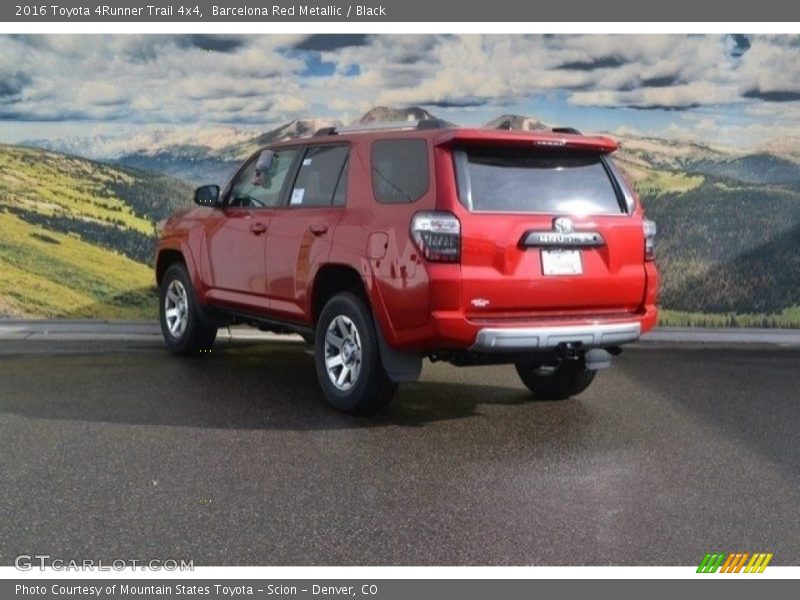 Barcelona Red Metallic / Black 2016 Toyota 4Runner Trail 4x4