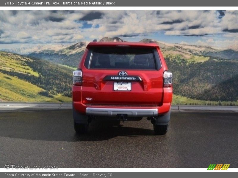 Barcelona Red Metallic / Black 2016 Toyota 4Runner Trail 4x4