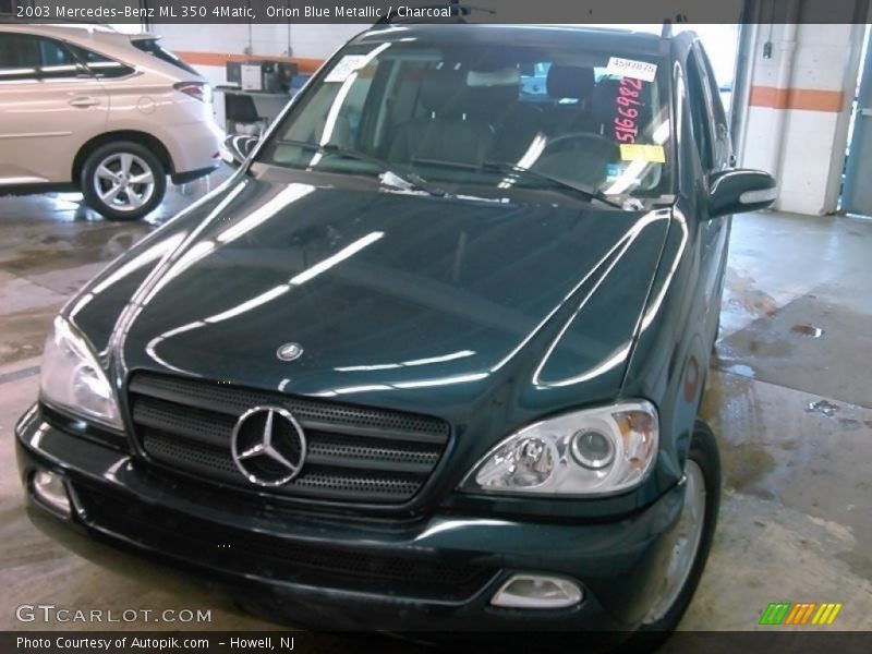 Orion Blue Metallic / Charcoal 2003 Mercedes-Benz ML 350 4Matic