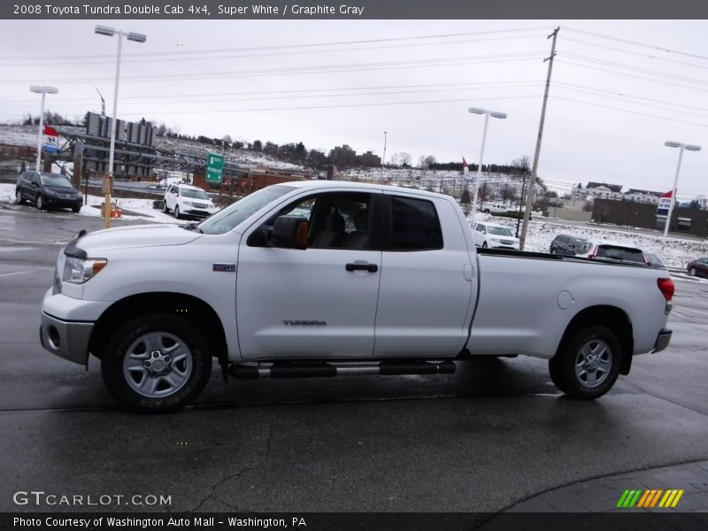 Super White / Graphite Gray 2008 Toyota Tundra Double Cab 4x4
