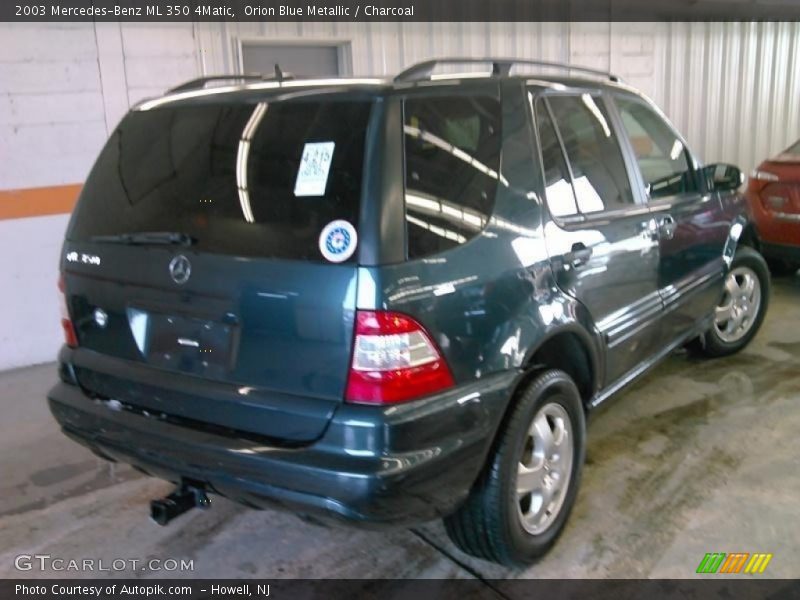 Orion Blue Metallic / Charcoal 2003 Mercedes-Benz ML 350 4Matic