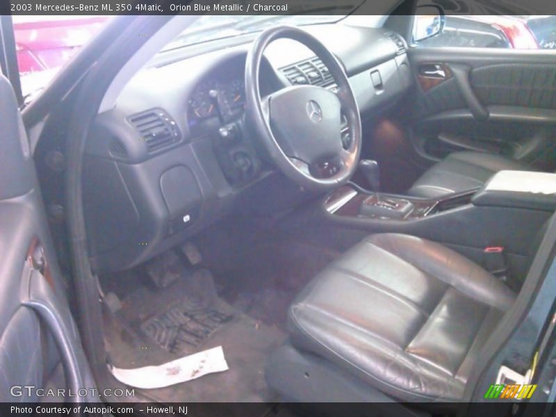 Orion Blue Metallic / Charcoal 2003 Mercedes-Benz ML 350 4Matic