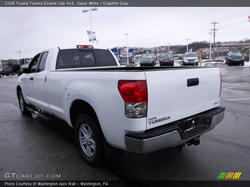 Super White / Graphite Gray 2008 Toyota Tundra Double Cab 4x4