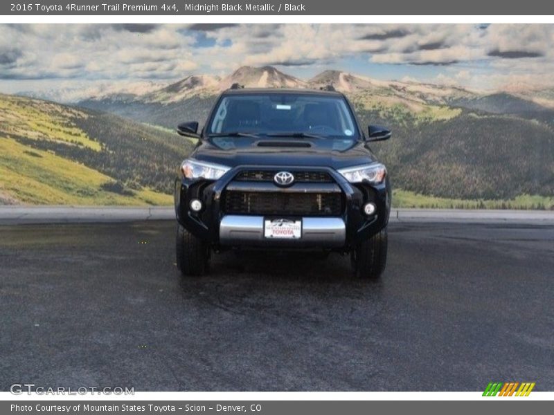 Midnight Black Metallic / Black 2016 Toyota 4Runner Trail Premium 4x4