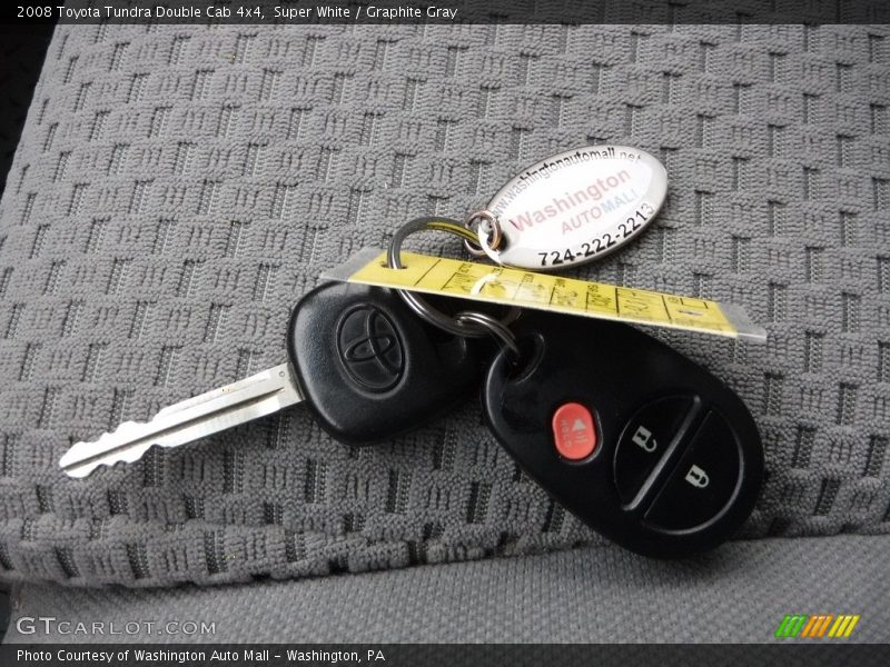 Super White / Graphite Gray 2008 Toyota Tundra Double Cab 4x4