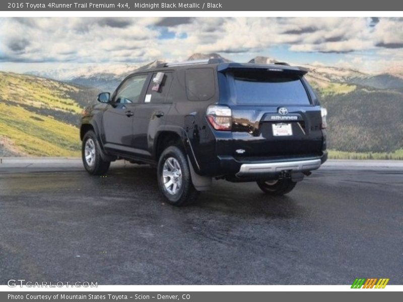 Midnight Black Metallic / Black 2016 Toyota 4Runner Trail Premium 4x4