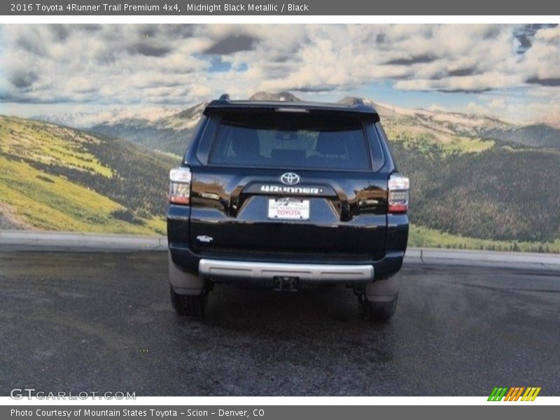 Midnight Black Metallic / Black 2016 Toyota 4Runner Trail Premium 4x4