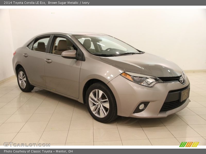 Brown Sugar Metallic / Ivory 2014 Toyota Corolla LE Eco