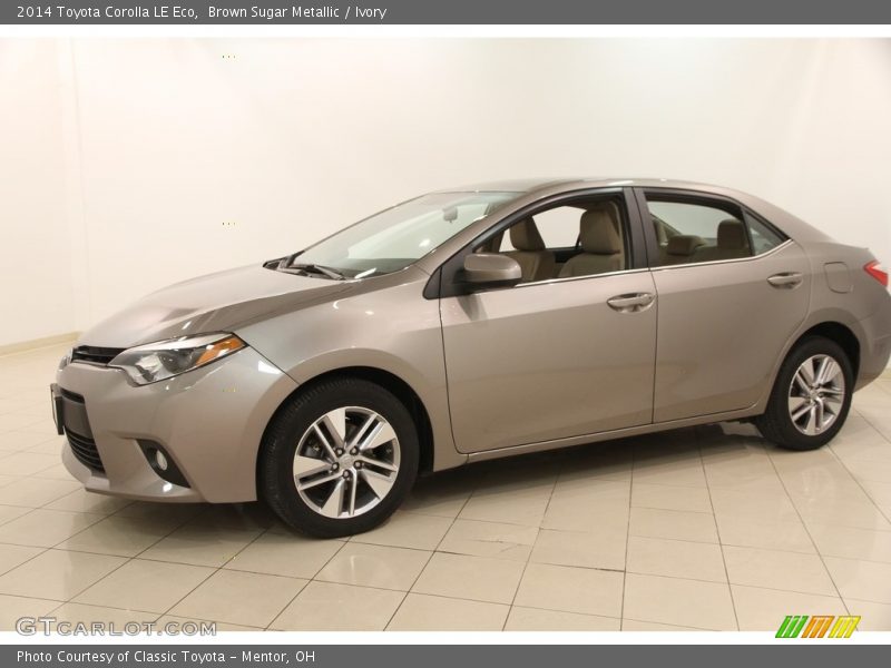 Brown Sugar Metallic / Ivory 2014 Toyota Corolla LE Eco