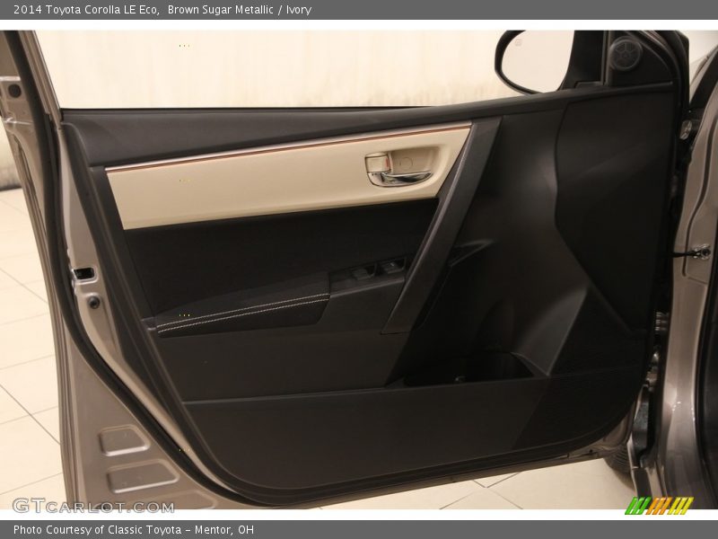 Brown Sugar Metallic / Ivory 2014 Toyota Corolla LE Eco