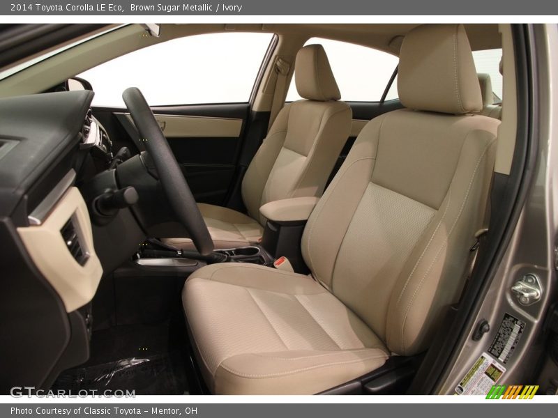 Brown Sugar Metallic / Ivory 2014 Toyota Corolla LE Eco