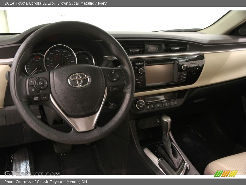 Brown Sugar Metallic / Ivory 2014 Toyota Corolla LE Eco